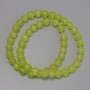 Cat's Eye Beads, Olive, Synthetic Stone, Smooth Round, Diameter 8mm+/-, on Fishing Line, Length 38cm+