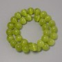 Cat's Eye Beads, Olive, Synthetic Stone, Smooth Round, Diameter 11.5mm+/-, on Fishing Line, Length 37cm+