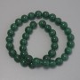 Cat's Eye Beads, Dark Green, Synthetic Stone, Smooth Round, Diameter 10mm+/-, on Fishing Line, Length 38cm+