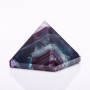 Fluorite Natural Stone Pyramid Souvenir, height 35mm+-, width 40x40mm (+-)