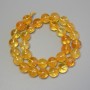 Citrine Beads, Smooth Round, 12mm+/- Diameter, on Strand, 36.5cm+ Length