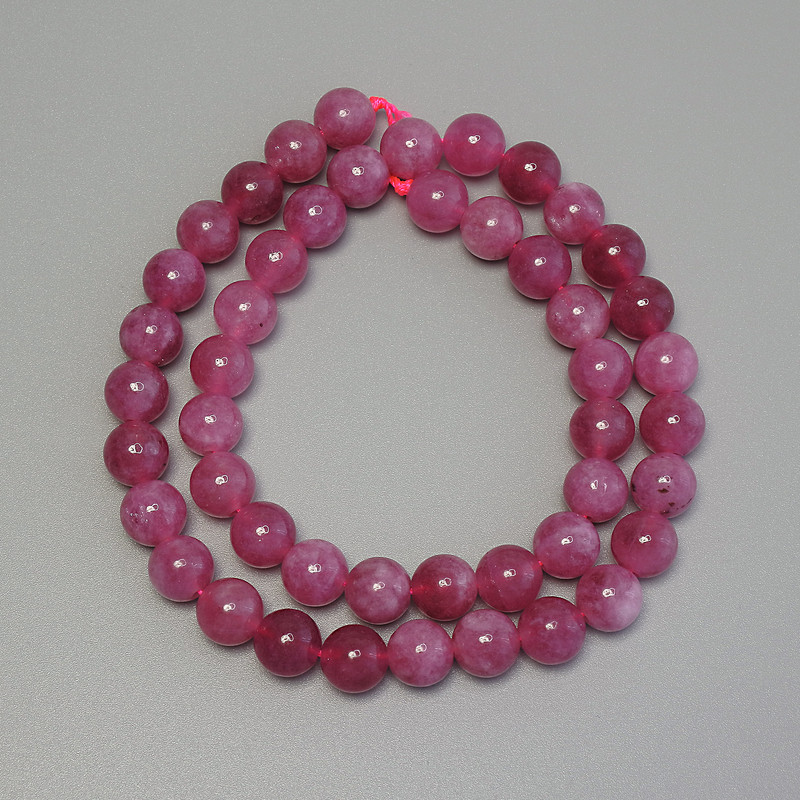 Tourmaline Beads, Smooth Ball, Diameter 8mm+- on Thread, Length 38cm+