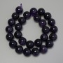 Amethyst Smooth Round Beads, diameter 14mm+- on a strand, length 40cm+