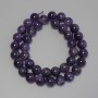 Amethyst Smooth Round Beads, diameter 10mm+- on a strand, length 40cm+