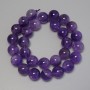 Amethyst Smooth Round Beads, diameter 14mm+- on a strand, length 40cm+