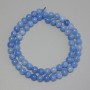 Aquamarine Beads Smooth Round, Diameter 6mm+/- on Thread, Length 38cm+