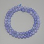 Aquamarine Beads Smooth Round, Diameter 6mm+/- on Thread, Length 38cm+