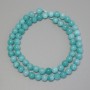 Aquamarine Beads Smooth Round, Diameter 6mm+/- on Thread, Length 39cm+