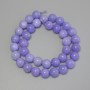 Aquamarine Beads Smooth Round, Diameter 10mm+/- on Thread, Length 38cm+