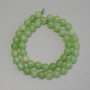 Chrysolite Peridot Beads Smooth Round, Diameter 8mm+- on a String, Length 38cm+