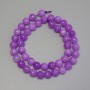 Lavender Amethyst Beads Smooth Round, Diameter 8mm+/- on Thread, Length 38cm+