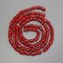 Red Coral Chip Beads, diameter 12-22x8-10mm+- on fishing line, length 120cm+