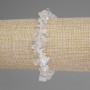 Rock Crystal Chip Bracelet, 7-11x4-6mm+/-, length 18cm+/- stretch
