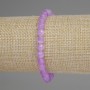 Lavender Amethyst Faceted Bead Bracelet, diameter 6mm+/-, length 18cm+/- stretch