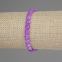 Lavender Amethyst Faceted Coin Bracelet, diameter 6mm+/-, length 18cm+/- stretch