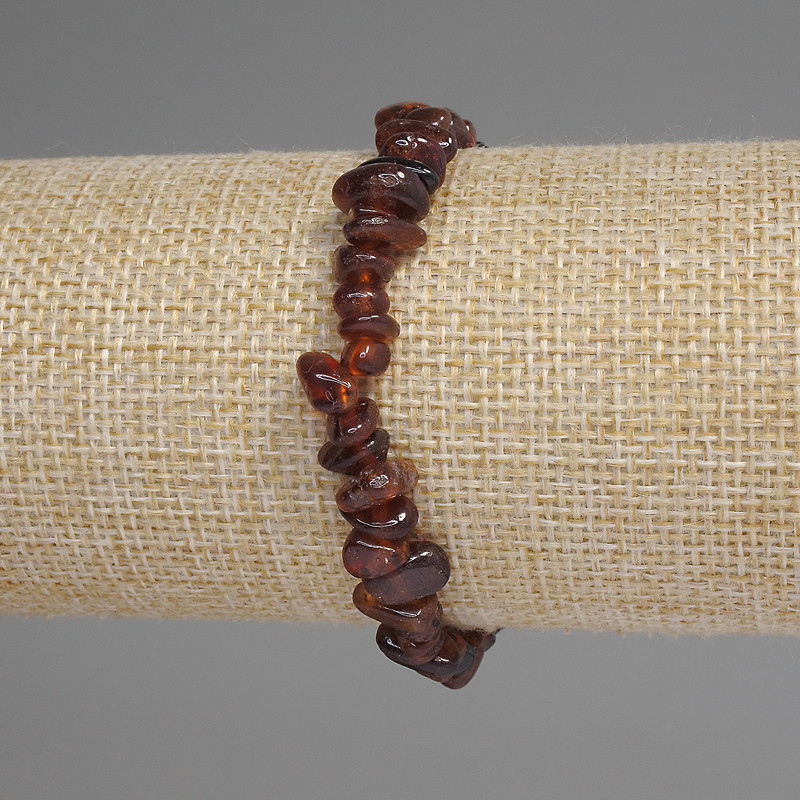 Carnelian Bracelet Chips, diameter 5-9x2-4mm+-, length 18cm+- stretch