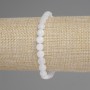 Rock Crystal Bracelet, Faceted Coin 6mm+/-, Length 18cm+/- Stretch