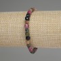 Tourmaline Bracelet, Faceted Cube 5mm+/-, Length 18cm+/- Stretch
