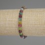 Tourmaline Bracelet, Faceted Cube 5mm+/-, Length 18cm+/- Stretch