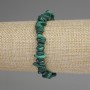 Malachite Chip Bracelet 5-9x3-4mm+/-, Length 18cm+/- Stretch