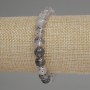 Herkimer Diamond Quartz Bracelet, Smooth Bead 8mm+/-, Length 18cm+/- Stretch