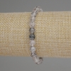 Herkimer Diamond Quartz Bracelet, Smooth Bead 6mm+/-, Length 18cm+/- Stretch