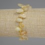 Citrine Bracelet, Tumbled Butterfly, Diameter 10-18x5-7mm+/- Seed Beads 3mm+/-, Length 18cm+/- Stretch