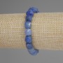 Blue Aventurine Faceted Cube Bracelet, diameter 9mm+-, length 18cm+- stretch