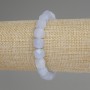 Aquamarine Faceted Cube Bracelet, diameter 9mm+/-, length 18cm+/- stretch