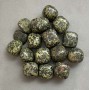 Souvenir Natural Serpentine Stone Tumbled ~ size 17-21x17x17mm (+-) packed 100g (price per 100g)