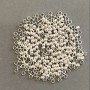 Crimp Beads "Zahipy", diameter 2.5mm, metal colour "silver", 200g pack