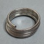 Flexible Spring Bracelet, Silver-Tone Metal, diameter 68mm+
