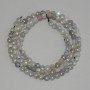Labradorite Faceted Coin Beads, diameter 4mm+/-, length 39cm+/- on a strand