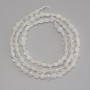 Rock Crystal Beads Faceted Coin, 4mm+/- Diameter, 39cm+/- Length on a Strand