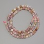 Opal Beads Faceted Cube, 4x4mm+/- Diameter, 39cm+/- Length on a Strand