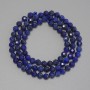 Lapis lazuli beads faceted bead, diameter 4mm+-, length 38cm+- on a thread