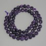 Sugilite Faceted Coin Beads, diameter 6.5mm+/-, length 38cm+/- on a strand