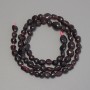 Garnet Beads Tumbled, Diameter 5-9x5-6mm+/-, Length 40cm+/- on Thread