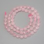 Rose Quartz Beads, Faceted Coin, Diameter 6.5mm+/-, Length 38cm+/- on a Strand