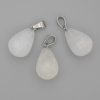 Teardrop Pendant Rock Crystal 19x13mm+/-, length 29mm+