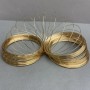 Memory Wire, 0.8mm thickness, 6cm (+/-) coil diameter, gold-tone metal, price per 100g
