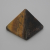 Pyramid Souvenir, Natural Tiger's Eye Stone, Length 30x30mm+/-, Width 25mm+