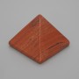 Pyramid Souvenir, Natural Red Jasper Stone, Length 30x30mm+/-, Width 25mm+