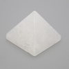 Pyramid Souvenir, Natural Rock Crystal Stone, Length 38x38mm+/-, Width 33mm+