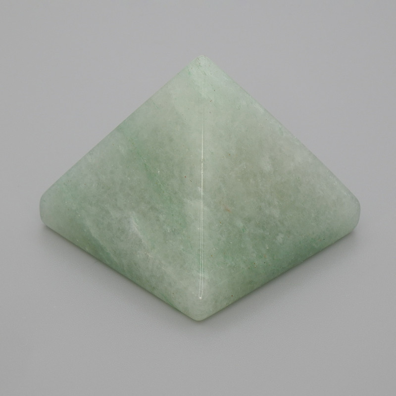 Pyramid Souvenir, Natural Nephrite Stone, Length 38x38mm+/-, Width 33mm+