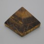 Pyramid Souvenir, Natural Tiger's Eye Stone, Length 38x38mm+/-, Width 33mm+