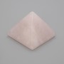 Natural Stone Souvenir Pyramid Rose Quartz, 38x38mm+- length, 33mm+ width