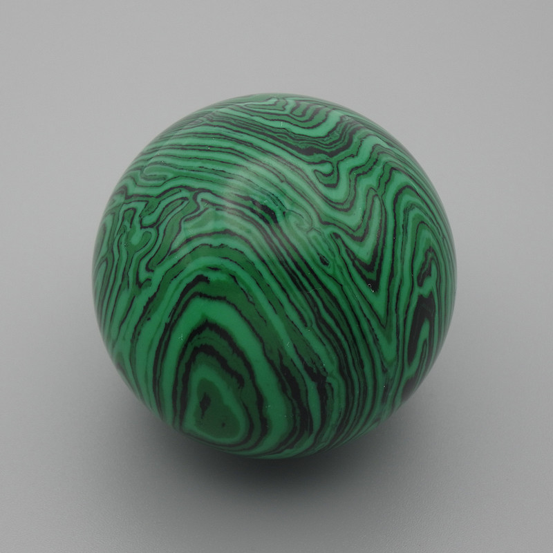 Souvenir Sphere Pressed Malachite, 40mm+ diameter