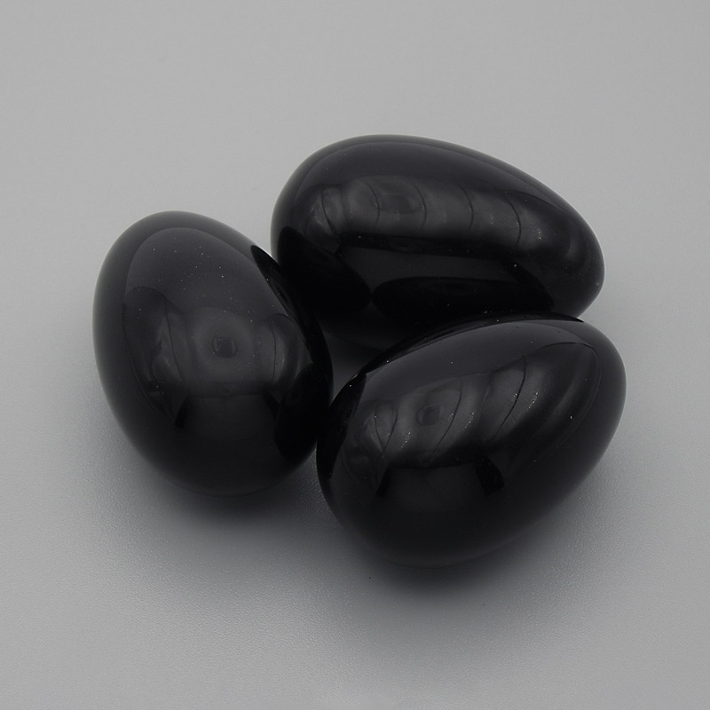 Natural Agate Stone Souvenir Egg, 30x20+-mm diameter