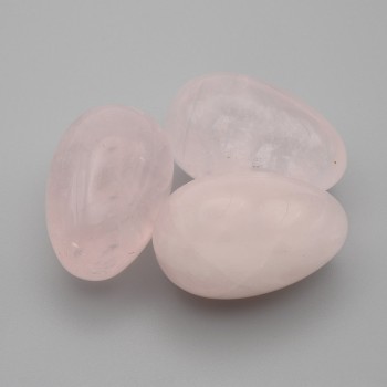 Natural Stone Souvenir Egg, Rose Quartz, diameter 30x20+/-mm
